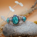 Statement Cuff in Whitewater Turquoise - Golden Road Crafted