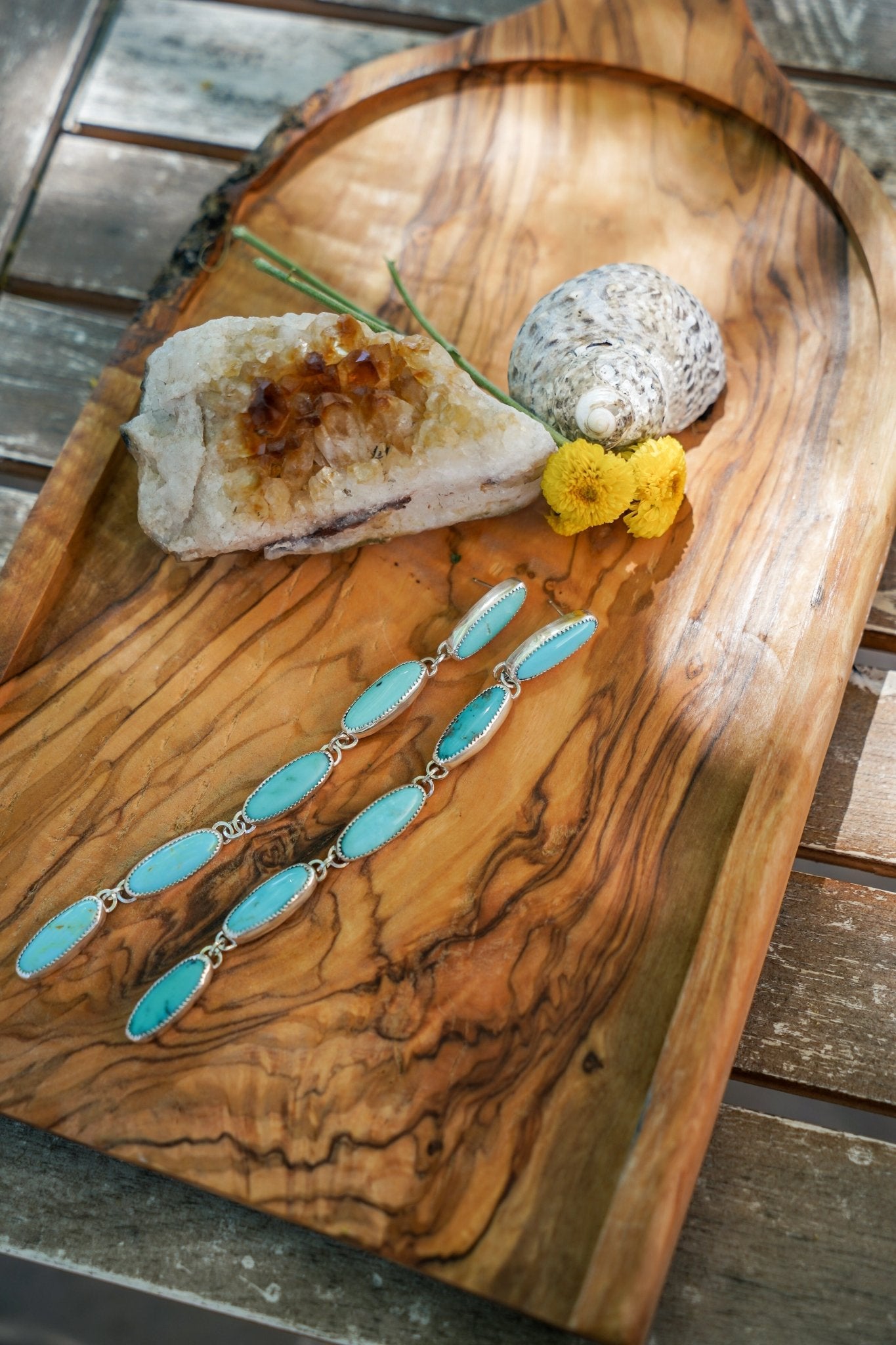 Statement Drip Earrings in Campitos - Golden Road Crafted