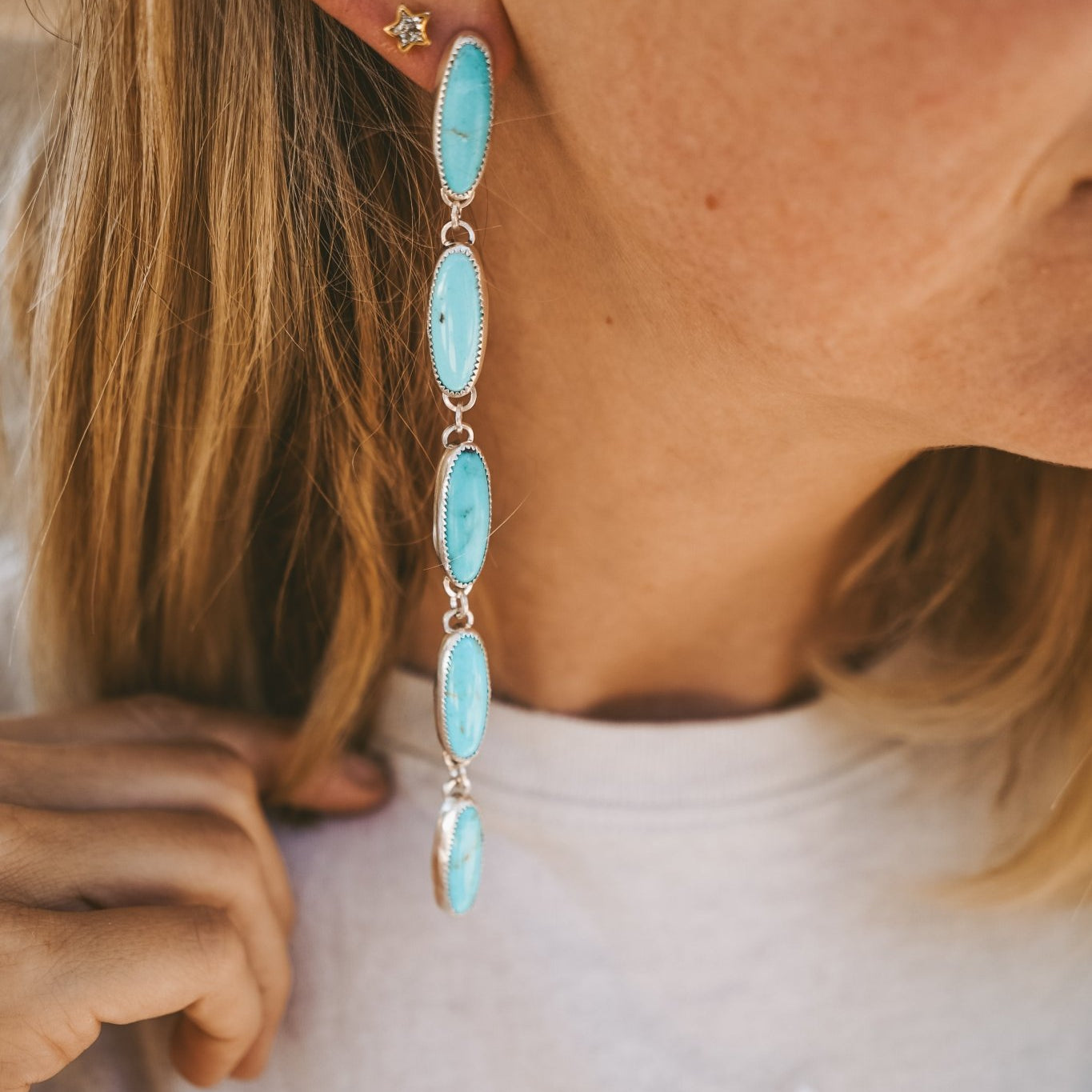 Statement Drip Earrings in Campitos - Golden Road Crafted