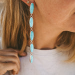 Statement Drip Earrings in Campitos - Golden Road Crafted