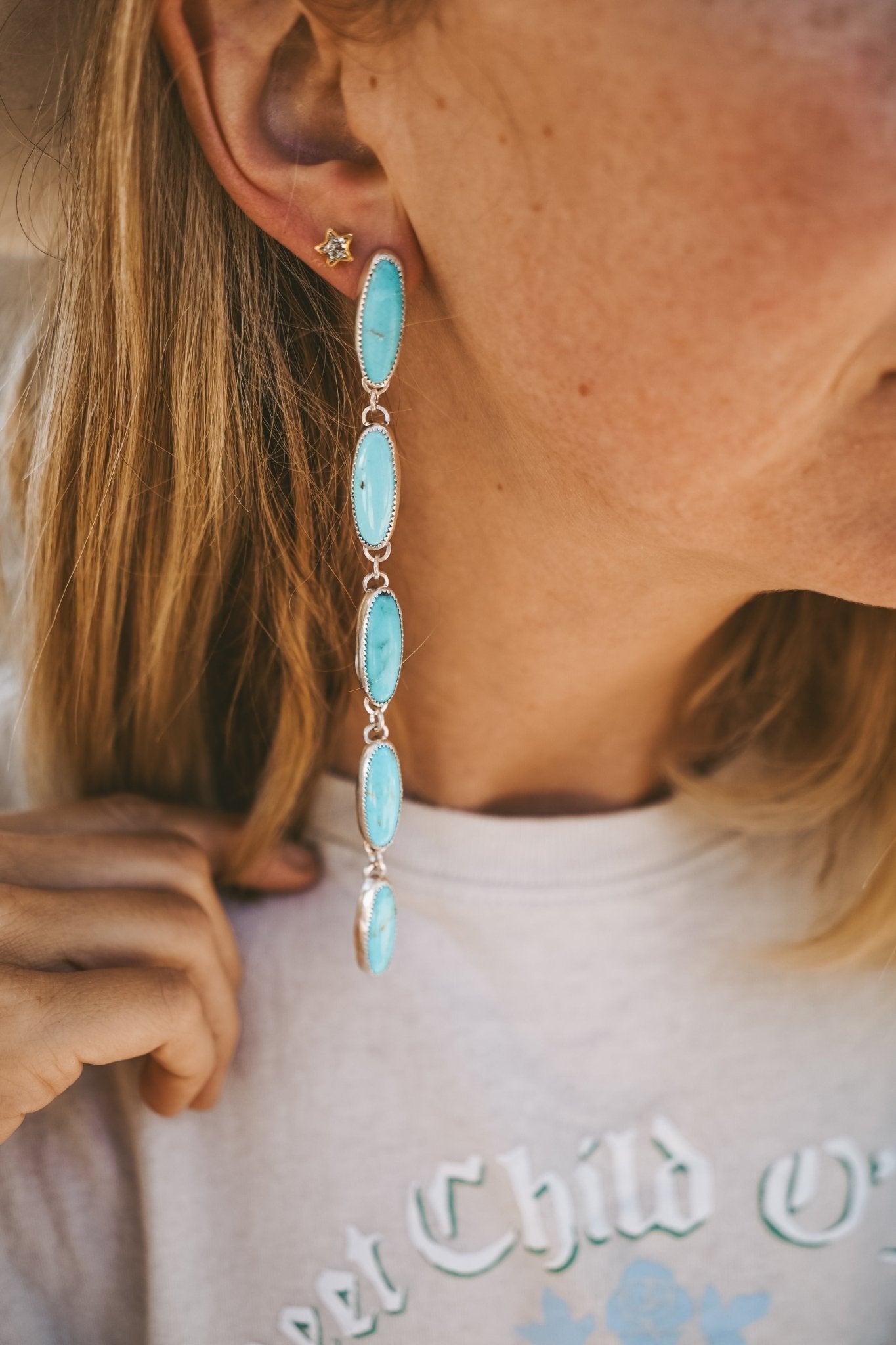 Statement Drip Earrings in Campitos - Golden Road Crafted