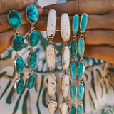 Statement Drip Earrings in Campitos - Golden Road Crafted