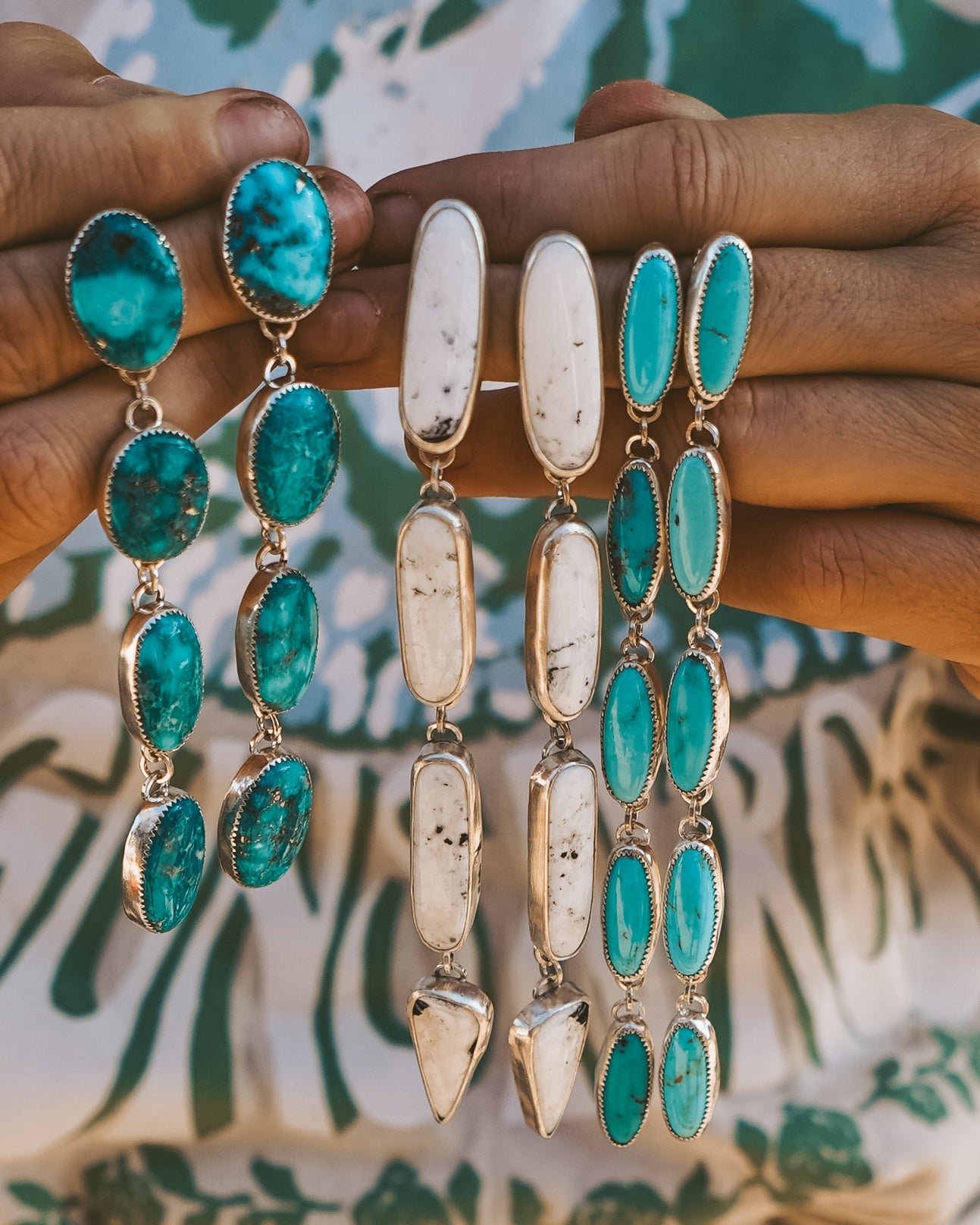 Statement Drip Earrings in Campitos - Golden Road Crafted