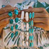 Statement Drip Earrings in Campitos - Golden Road Crafted