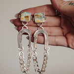 Statement Earrings in Boulder Opal - Golden Road Crafted