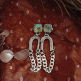Statement Earrings in Boulder Opal - Golden Road Crafted