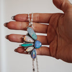 Statement Pendant in Boulder Opal & Ethiopian Opal - Golden Road Crafted