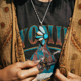 Statement Pendant in Boulder Opal & Ethiopian Opal - Golden Road Crafted