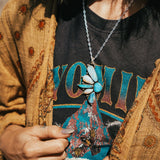 Statement Pendant in Boulder Opal & Ethiopian Opal - Golden Road Crafted