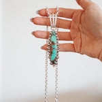 Statement Pendant in Kingman Turquoise - Golden Road Crafted