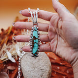 Statement Pendant in Kingman Turquoise - Golden Road Crafted