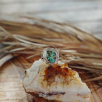 Statement Ring in Blackjack Turquoise (Size 8) - Golden Road Crafted
