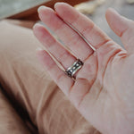 Statement Ring in Blackjack Turquoise (Size 8) - Golden Road Crafted
