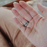 Statement Ring in Blackjack Turquoise (Size 8) - Golden Road Crafted