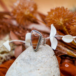Statement Ring in Jasper (Size 7.25) - Golden Road Crafted