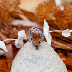 Statement Ring in Jasper (Size 7.25) - Golden Road Crafted