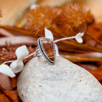 Statement Ring in Jasper (Size 7.25) - Golden Road Crafted