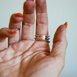 Statement Ring in Kingman Turquoise (Size 9.5) - Golden Road Crafted