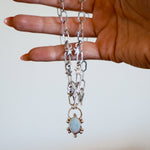 Sterling Opal Necklace - Golden Road Crafted