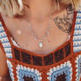 Sterling Opal Necklace - Golden Road Crafted