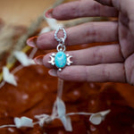 Sterling Opal Necklace w/ 14k Gold - Fill Moons - Golden Road Crafted