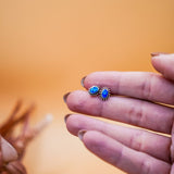 Sterling Opal Studs - Golden Road Crafted