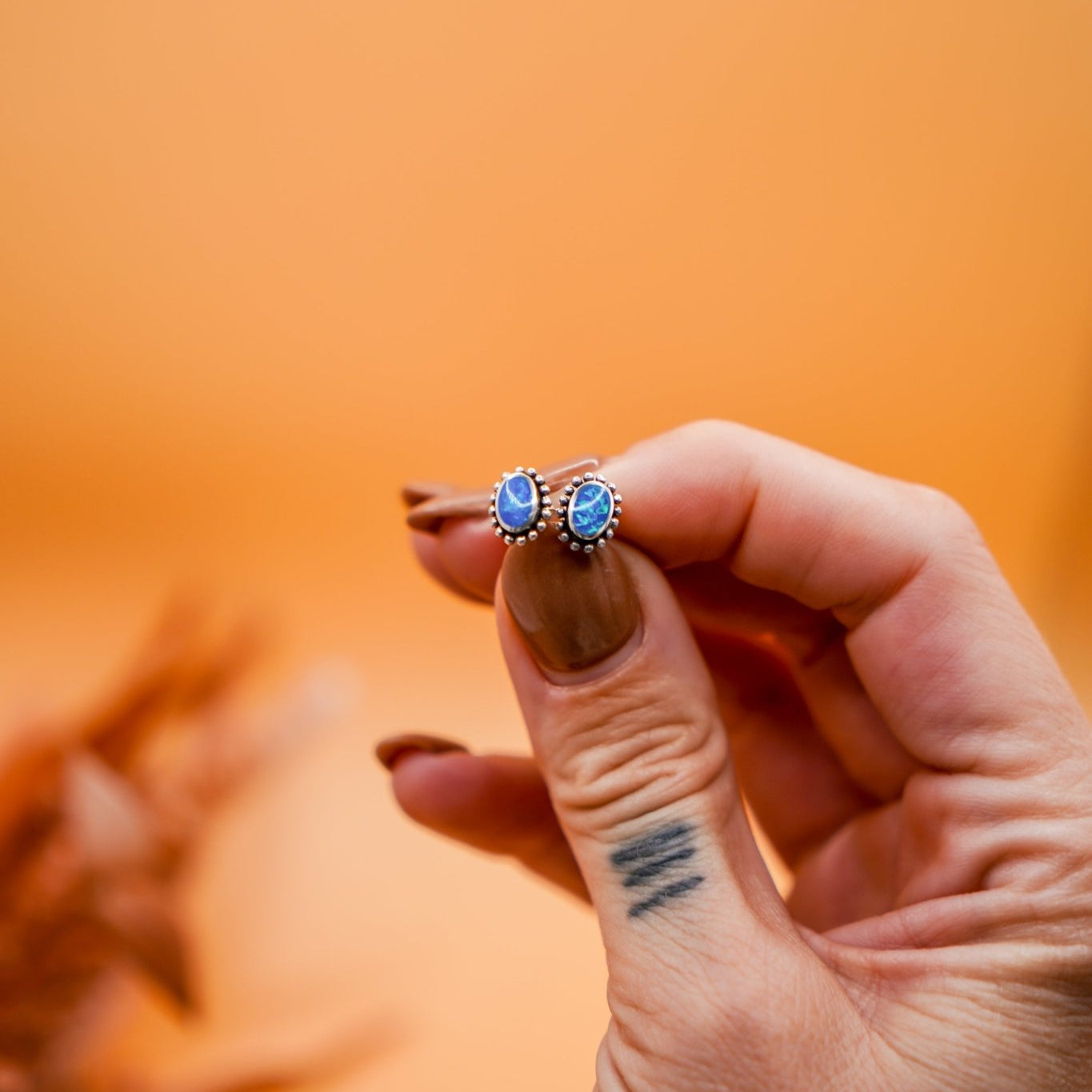 Sterling Opal Studs - Golden Road Crafted