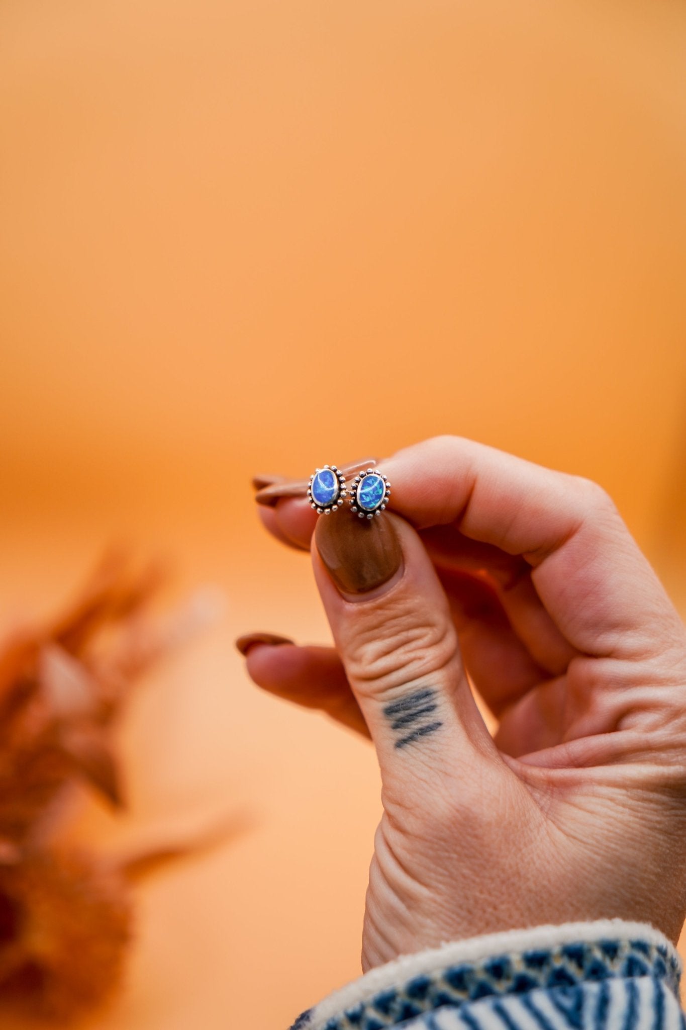 Sterling Opal Studs - Golden Road Crafted