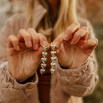 Sterling Silver Heart Drip Earrings - Golden Road Crafted