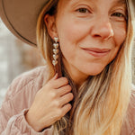 Sterling Silver Heart Drip Earrings - Golden Road Crafted