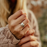 Sterling Silver Heart Ring (Made to Order) - Golden Road Crafted