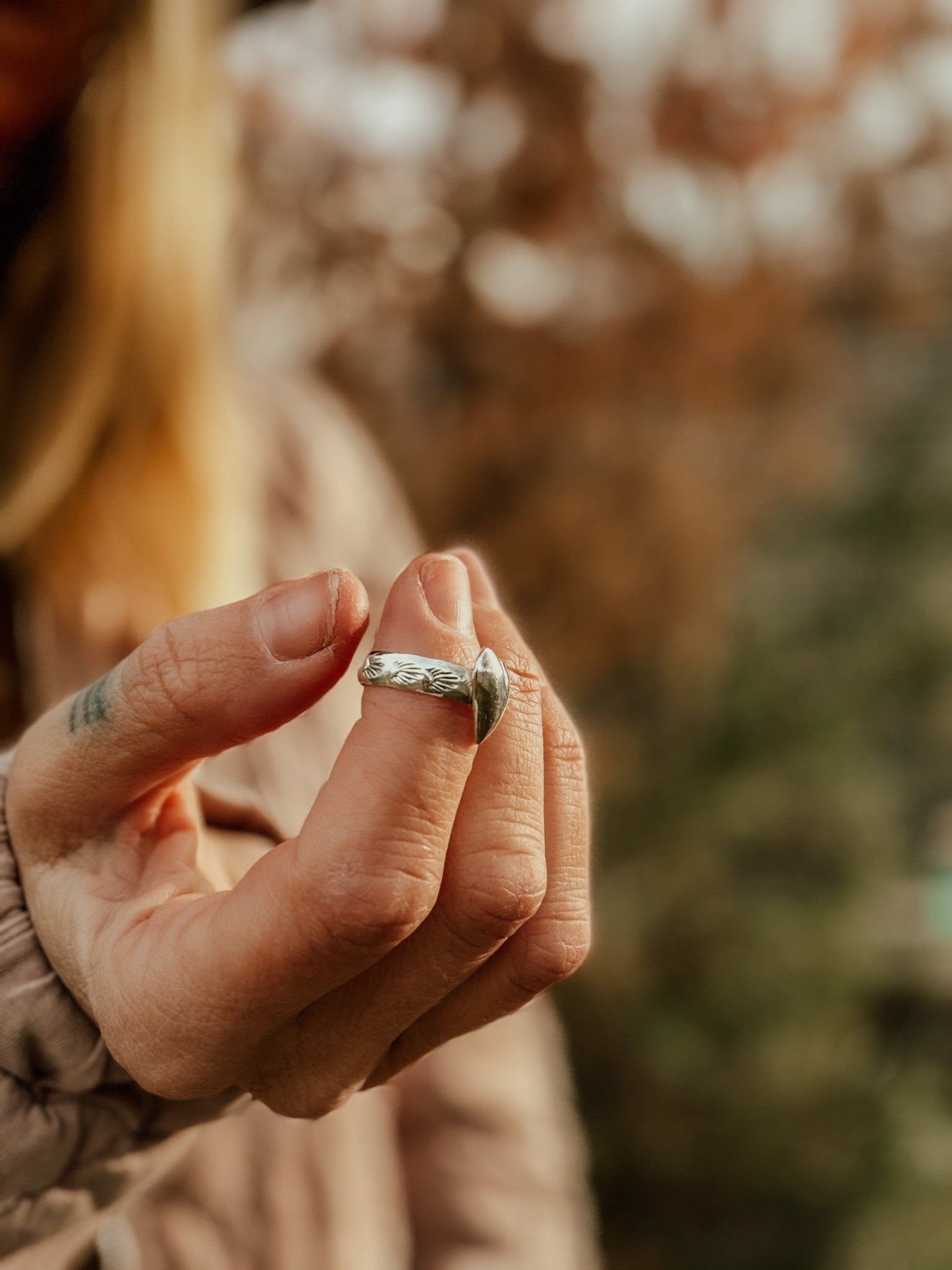 Sterling Silver Heart Ring (Made to Order) - Golden Road Crafted