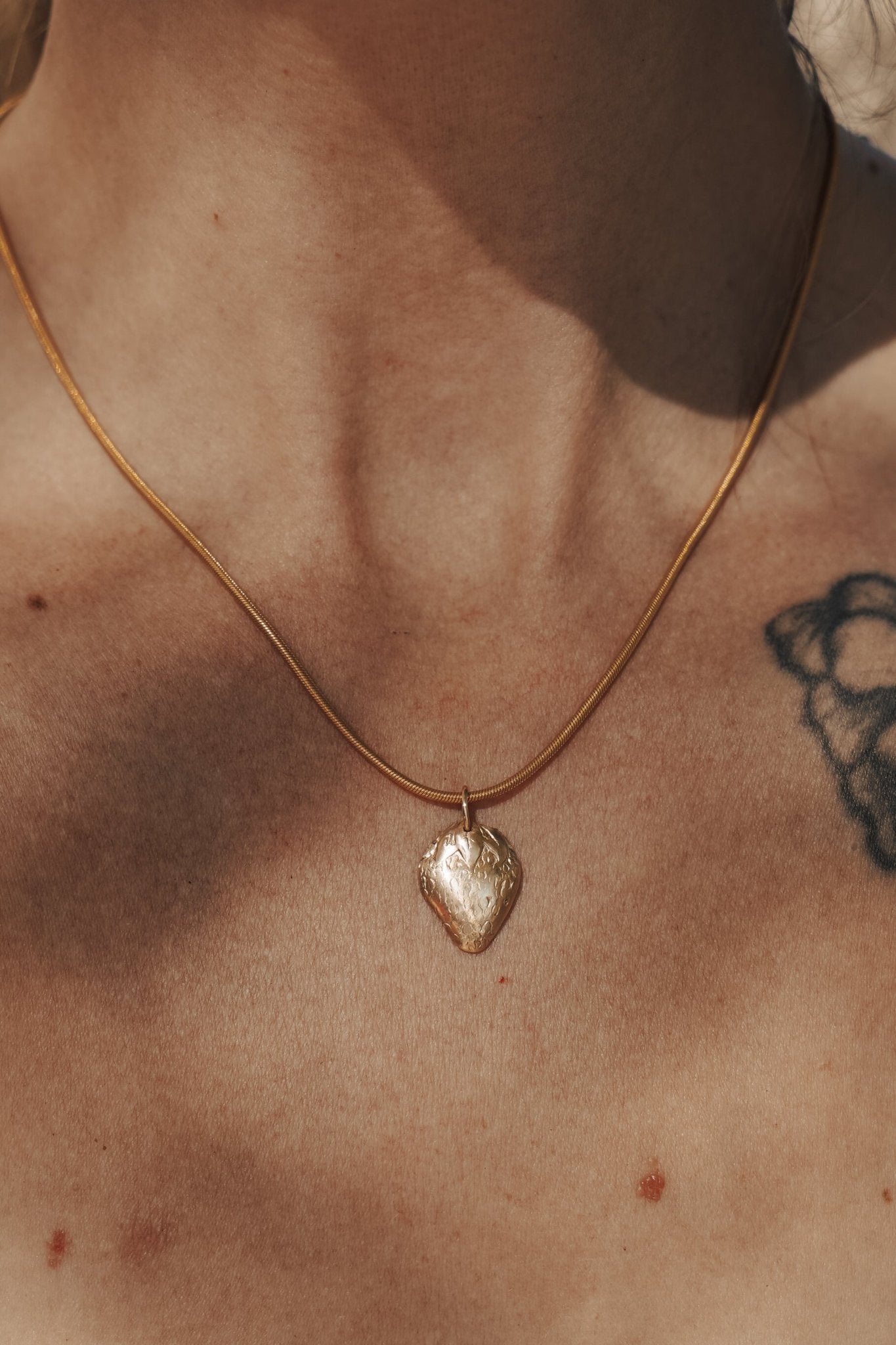 Strawberry Necklace in 14k Gold - Fill - Golden Road Crafted