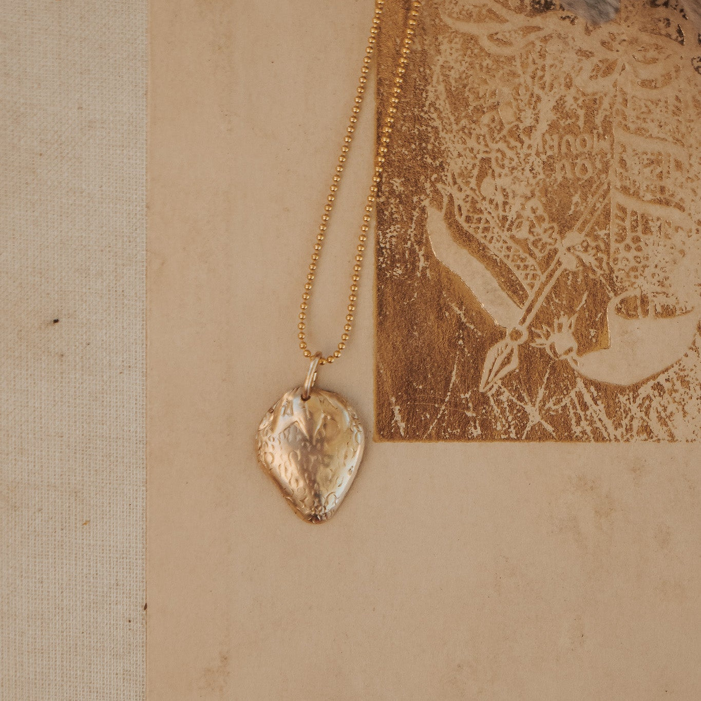 Strawberry Necklace in 14k Gold - Fill - Golden Road Crafted