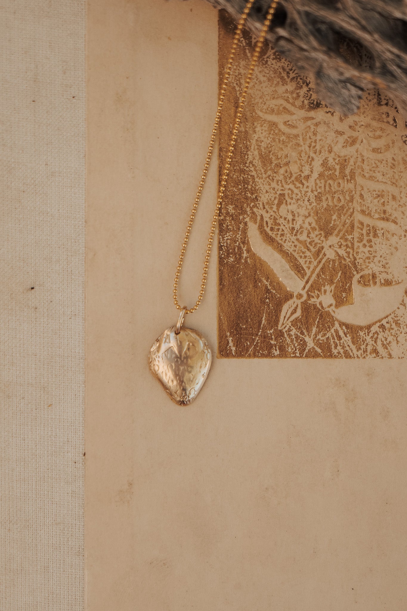 Strawberry Necklace in 14k Gold - Fill - Golden Road Crafted