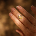 Sunrise Stacker Ring Set in Ethiopian Opal (Size 6) - Golden Road Crafted