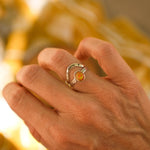 Sunrise Stacker Ring Set in Ethiopian Opal (Size 7.5) - Golden Road Crafted