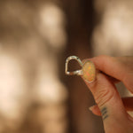 Sunrise Stacker Ring Set in Ethiopian Opal (Size 7.5) - Golden Road Crafted