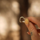 Sunrise Stacker Ring Set in Ethiopian Opal (Size 7.5) - Golden Road Crafted
