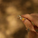 Sunrise Stacker Ring Set in Ethiopian Opal (Size 7.5) - Golden Road Crafted