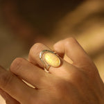 Sunrise Stacker Ring Set in Ethiopian Opal (Size 7.5) - Golden Road Crafted