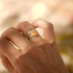 Sunrise Stacker Ring Set in Ethiopian Opal (Size 7.5) - Golden Road Crafted