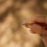 Sunrise Stacker Ring Set in Ethiopian Opal (Size 8.5) - Golden Road Crafted