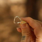 Sunrise Stacker Ring Set in Ethiopian Opal (Size 9) - Golden Road Crafted