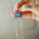 The Altar Earrings in Pink Dahlia - Golden Road Crafted