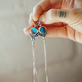 The Altar Earrings in Pink Dahlia - Golden Road Crafted