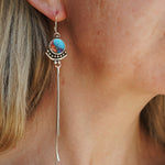 The Altar Earrings in Pink Dahlia - Golden Road Crafted