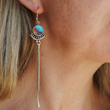 The Altar Earrings in Pink Dahlia - Golden Road Crafted