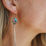 The Altar Earrings in Pink Dahlia - Golden Road Crafted
