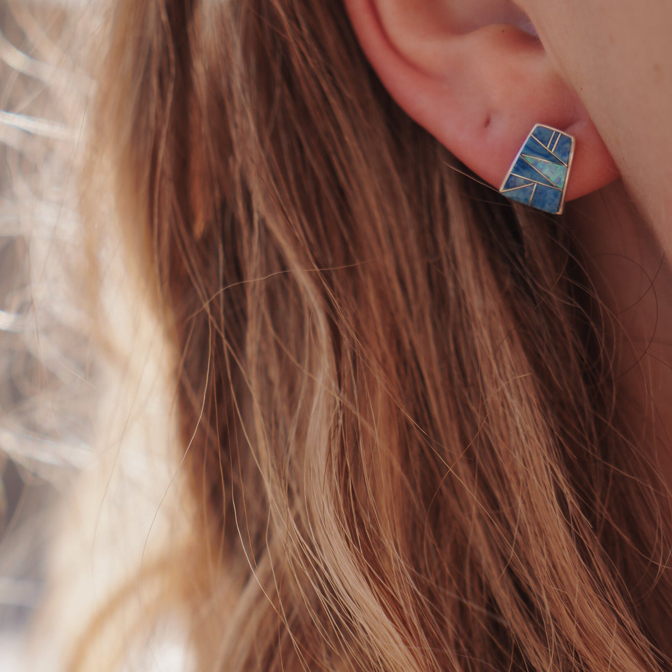 The Altar Inlay Studs - Golden Road Crafted